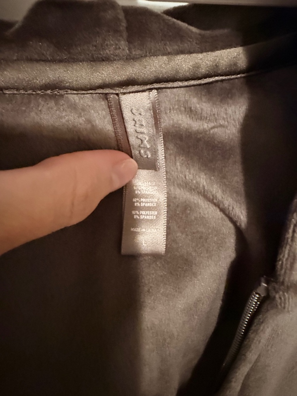 Skims velour track suit set